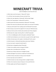 As you and your sp. 38 Best Minecraft Trivia Questions And Answers The Only List You Need