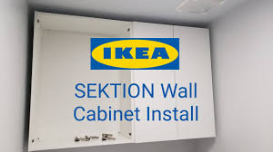 installing ikea sektion wall cabinet