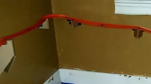 Get it off the floor and on a shelf. Diy Homemade Hot Wheels Wall Track Day 1 Youtube