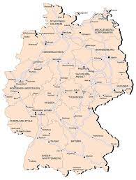 De hoofdstad is berlijn en duits is de officiële taal. De Spoorwegkaart Van Duitsland Vector Illustratie Illustration Of Provincie Centraal 14717573