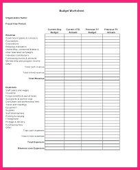 Budget Template For Non Profit Organization Metabots Co