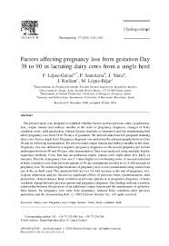 Pdf Factors Affecting Pregnancy Loss From Gestation Day 38