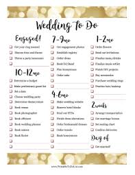 Wedding To Do Timeline