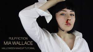 mia wallace halloween makeup tutorial
