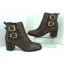 Sam Edelman Jodie Brown Two Buckle Ankle Boots