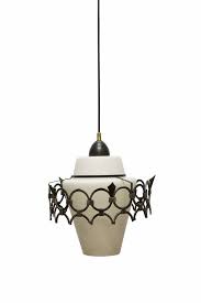 Hanging Lamp Glass White Shade With
