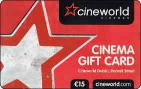 cinema gift card cineworld ireland