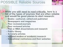 Identifying Credible Sources for Research Paper and Project in High S    SlidePlayer Credible Sources   Teaching  Research Paper Resources   P