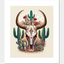 Bull Skull Posters And Art Prints
