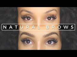 natural looking eyebrows with makeup