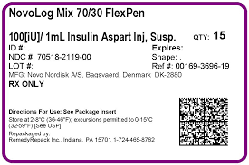 insulin aspart novolog mix 70 30