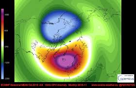 Ecmwf Seasonal 10mb Geopotential Height Anomaly Forecast