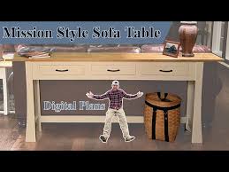 Mission Style Sofa Table Build Ii