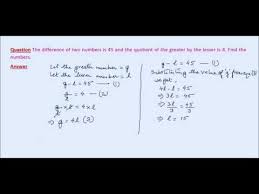 a word problem on simultaneous linear