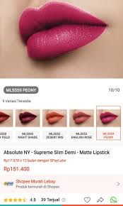 lipstick absolute new york supreme slim