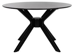 Safavieh Nicolai Round Dining Table Matte Black