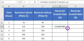 calculate bacterial growth rate