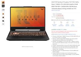 In today's digital world, we are surrounded by different electronic devices, including mobiles, laptops, pcs asus tuf fx505 is a gaming machine that has been exceptionally built with a tough chassis and impressive software to create an energizing. Asus Tuf Gaming A15 Fa506iv Al173t Price In India Asus Laptop Price Price