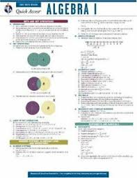 Details About Algebra 1 Reas Quick Access Reference Chart Quick Access Reference Charts