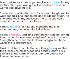 short prayer for happy mothers day