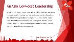 For example, customers have the option to choose the blue or red pass. Low Cost Leadership Analysis On Airasia Presentation