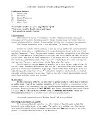 science lab report example name period date title of lab report lab report format example    jpg