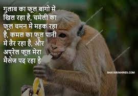 Wishing very happy, prosperous and joyful. April Fool 2021 April Fool Jokes In Hindi With Images Shayari In Hindi