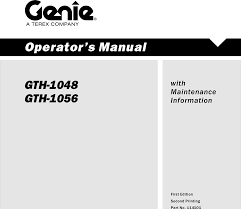 Genie Gth 1048 Users Manual 114101c21
