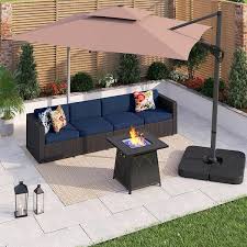 Phi Villa Rattan 7 Piece Patio And