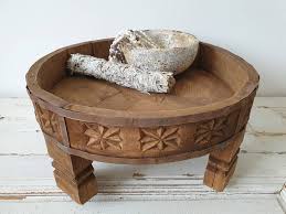 Authentic Wooden Chakki Table From