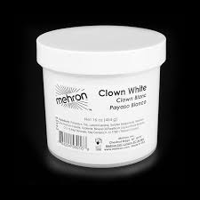 mehron clown white extra large