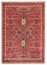 sirjan persian rug red 212 x 148 cm