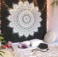 Mandala Flower Cotton Tapestry Wall