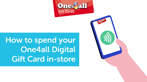 how to spend your one4all digital gift card