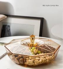 Use one as an accent on dining tables, mantles, bookshelves, entryway consoles and more. Snack Box Candy Box Dried Fruit Box Divided Grid With Lid Simple Living Room Coffee Table Plastic Fruit Tray Fordeal