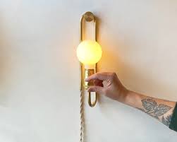 Plug In Wall Sconce The Off Cut Lamp