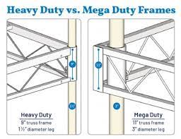 galvanized steel truss frame leg and