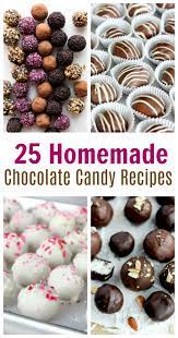 25 homemade chocolate candy recipes