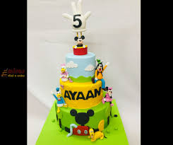 birthday cake mickey mouse theme cake