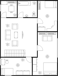 simple house 2nd floor plan grundriss