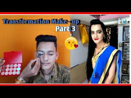 Crossdresser indian male to female. Male To Female Makeup Transformation In Saree In India Saubhaya Makeup