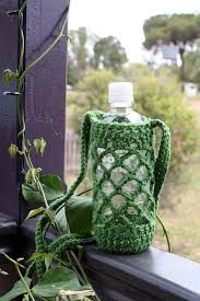 crochet water bottle carrier crochet