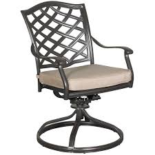 Halston Patio Swivel Arm Chair With