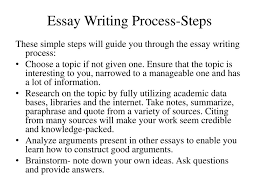 essay writing ppt 8 essay writing process steps