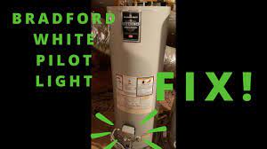 bradford white water heater pilot light