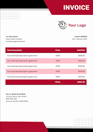 travel agency invoices design templates
