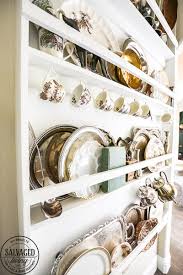 Diy Built In Plate Rack For Farmhouse