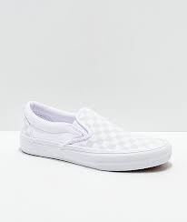 Vans Slip On Pro Reflect White Skate Shoes