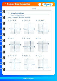 Graphing Linear Inequalities Worksheets