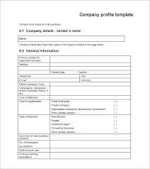 Company Information Sheet Template Company Information Form